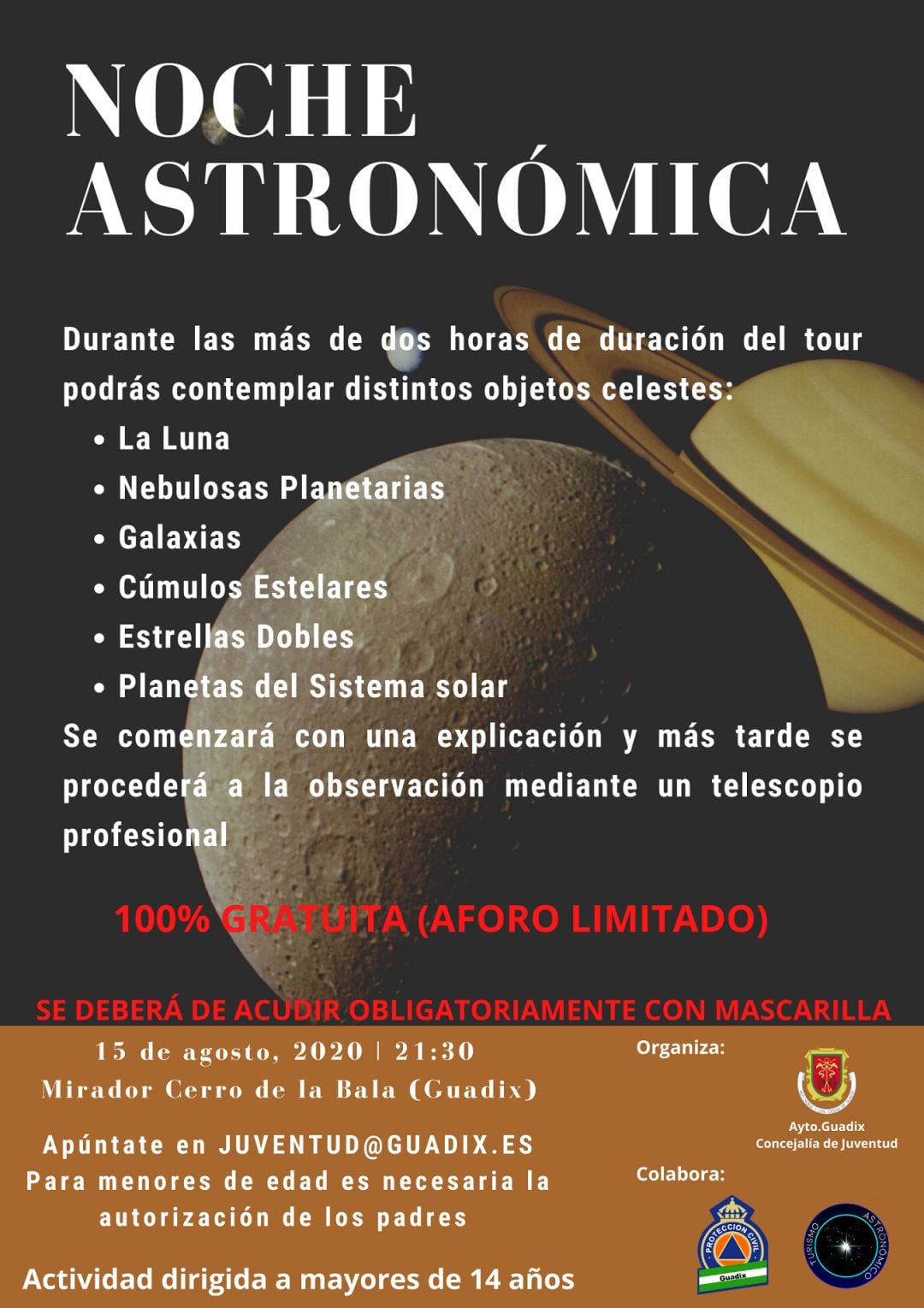 Observación astronómica en Guadix