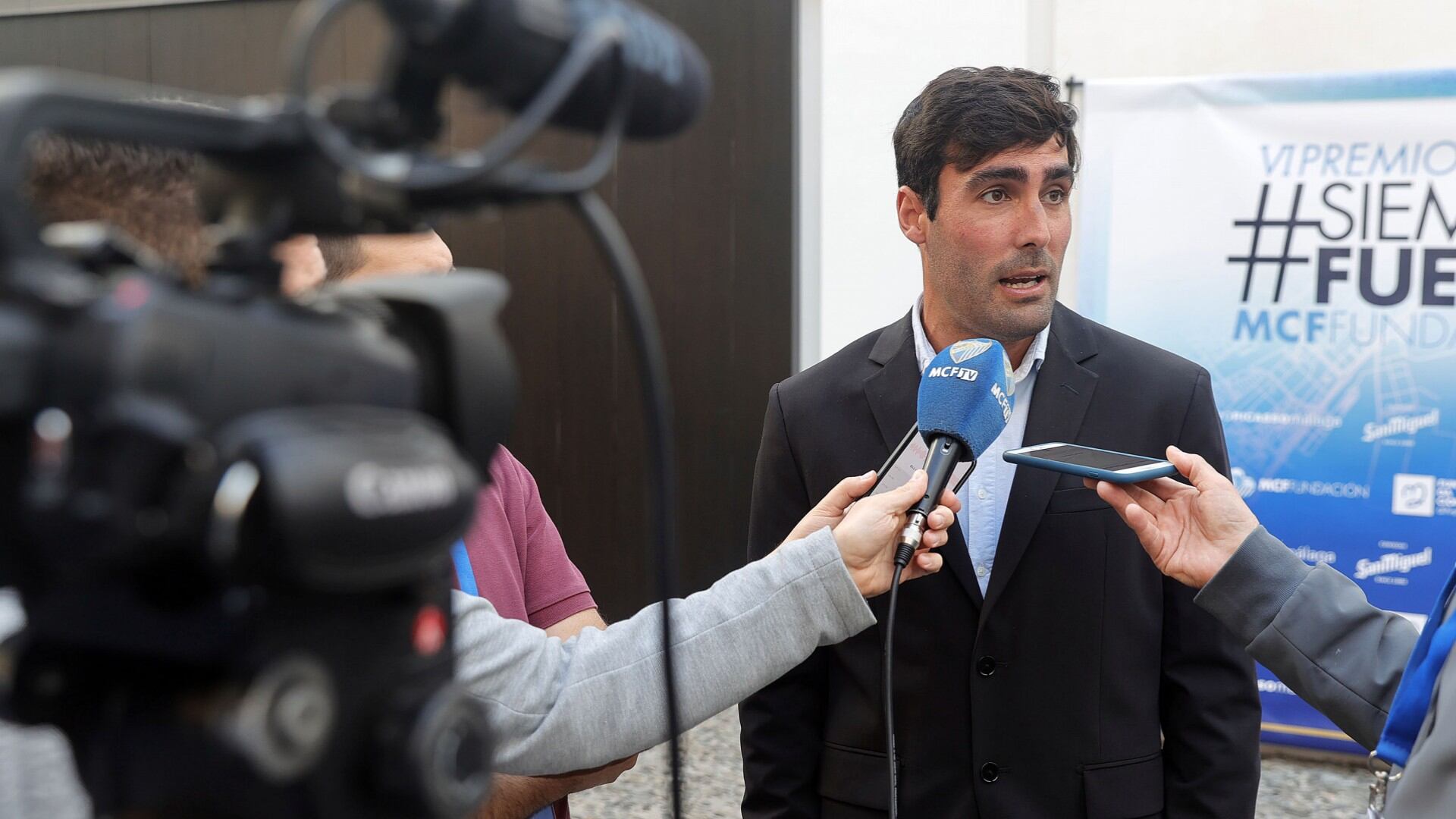 El jugador del Málaga Alberto Escassi