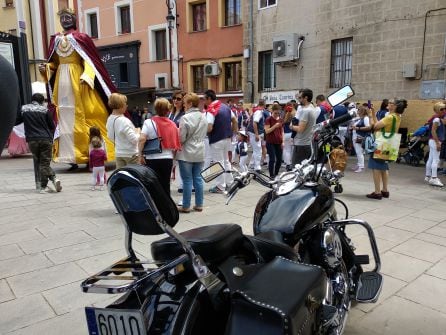 La Concentración Motera ha coincidido con la fiesta de la Peña El Cubillo