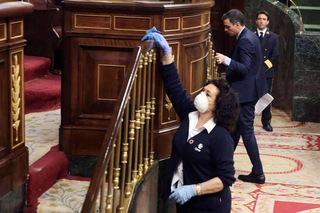 Valentina Cepeda, durante la sesión de este miércoles en el Congreso.