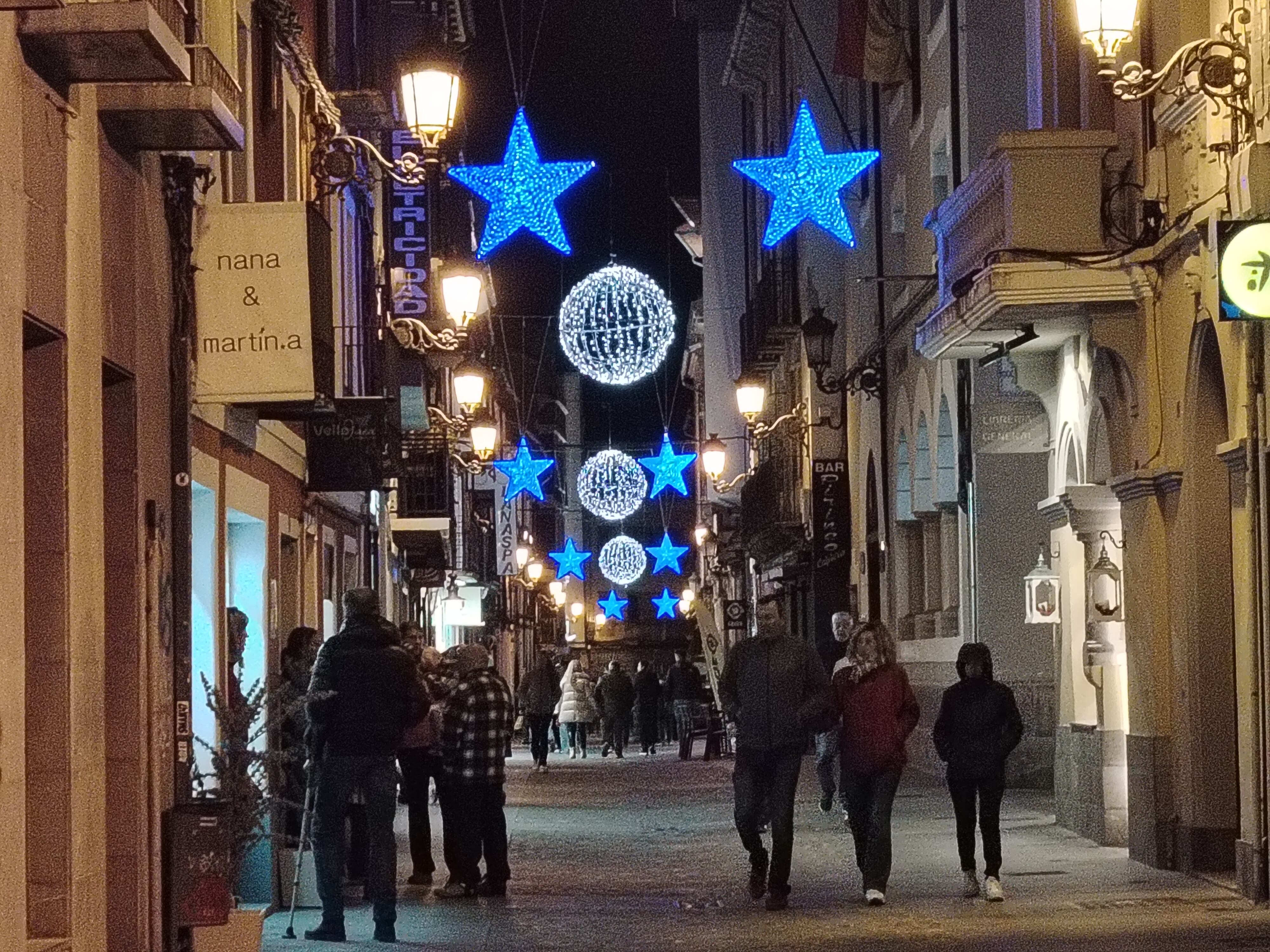 Calle mayor de Jaca en las pasadas navidades