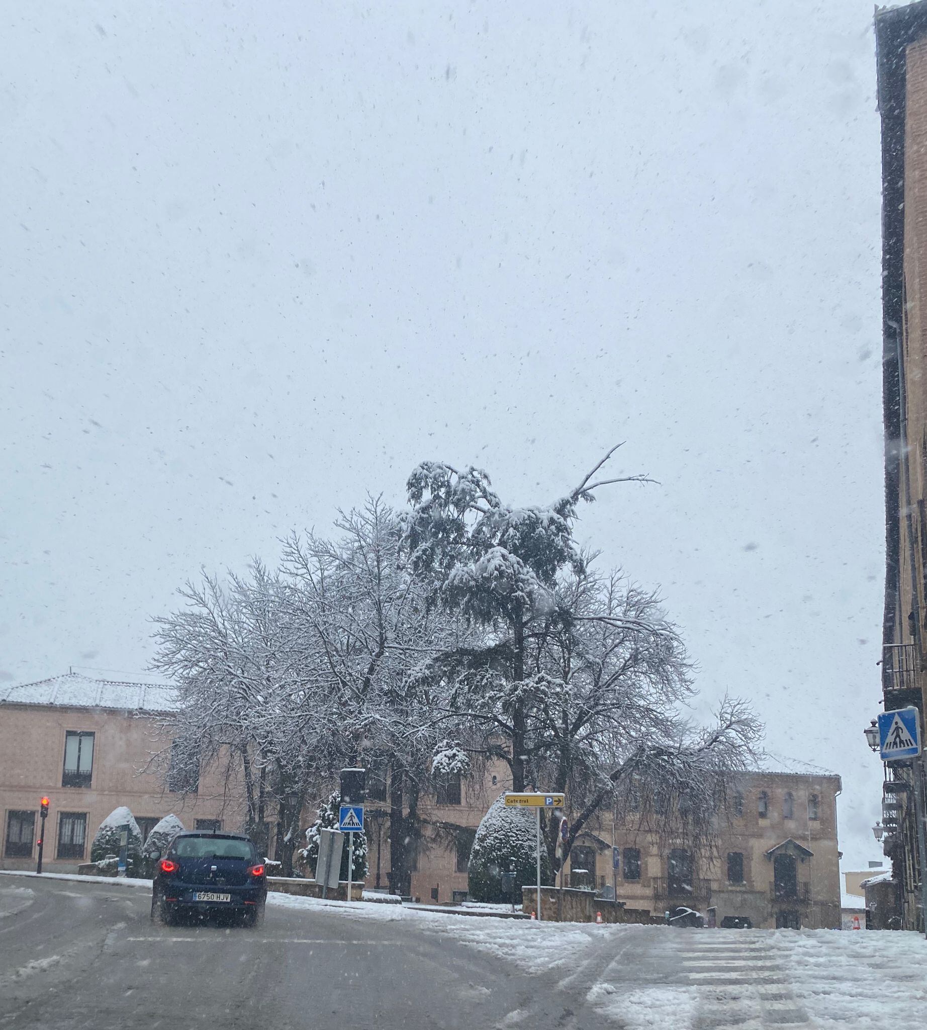 Nevada en Segovia capital