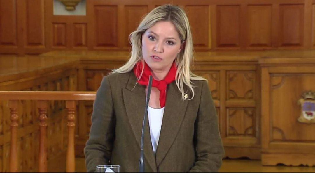 Comparecencia de la portavoz del Ejecutivo murciano, Ana Martínez Vidal, tras la reunión del Consejo de Gobierno del pasado 5 de marzo en Caravaca de la Cruz
