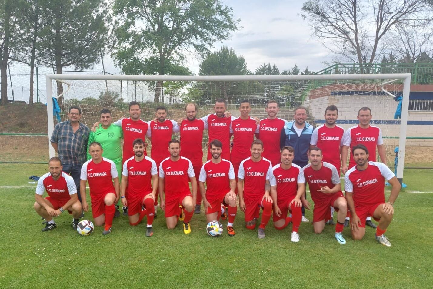 La plantilla del equipo de Quemada en el Trofeo Diputación