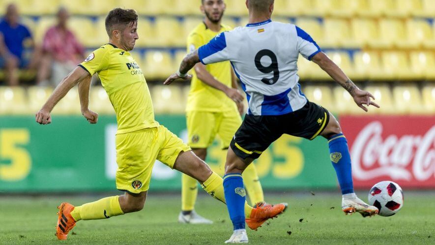 Imagen del partido entre Villarreal B y el Hércules, temporada 2018-19