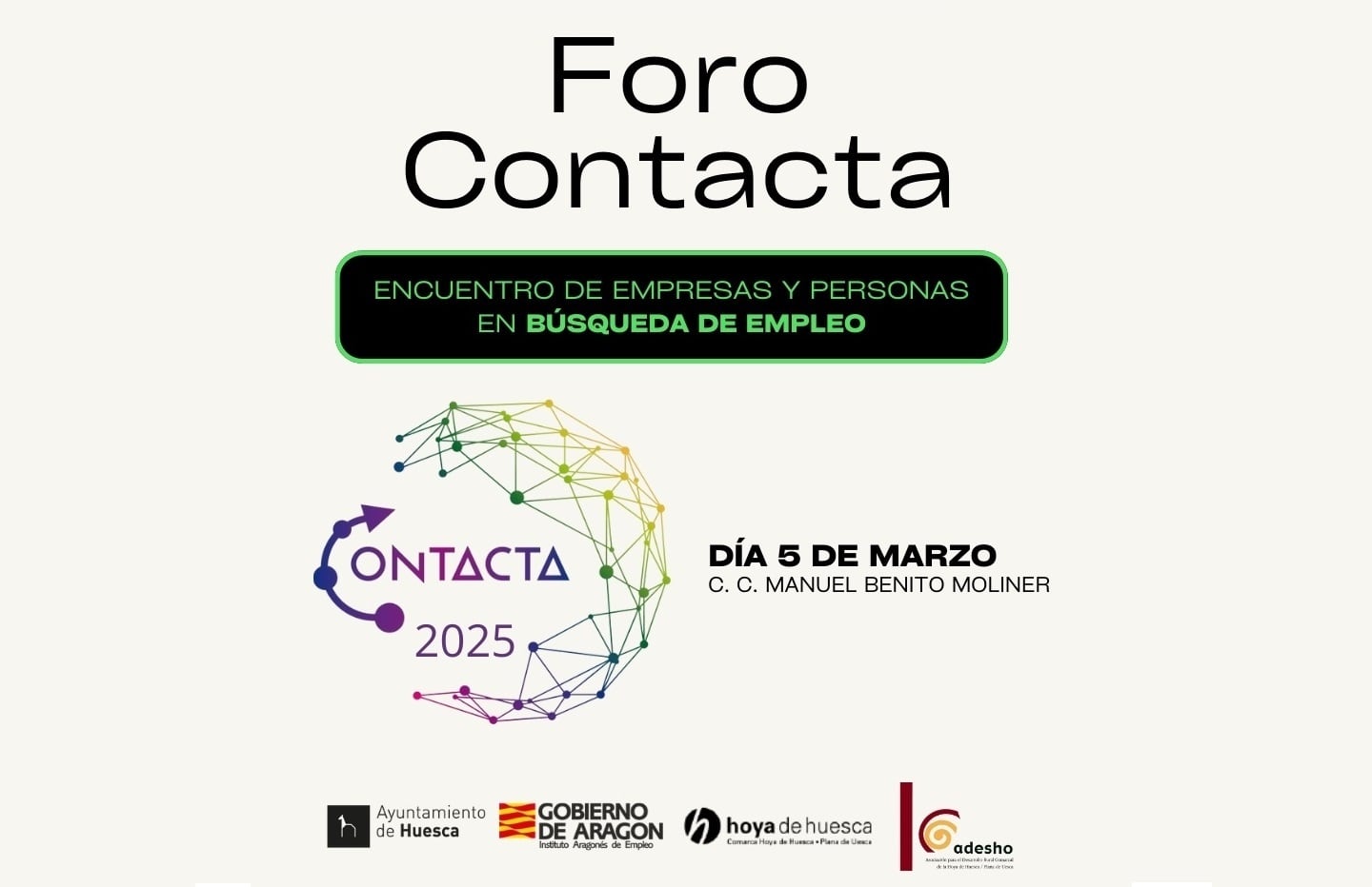 Cartel de una nueva edición del Foro Contacta