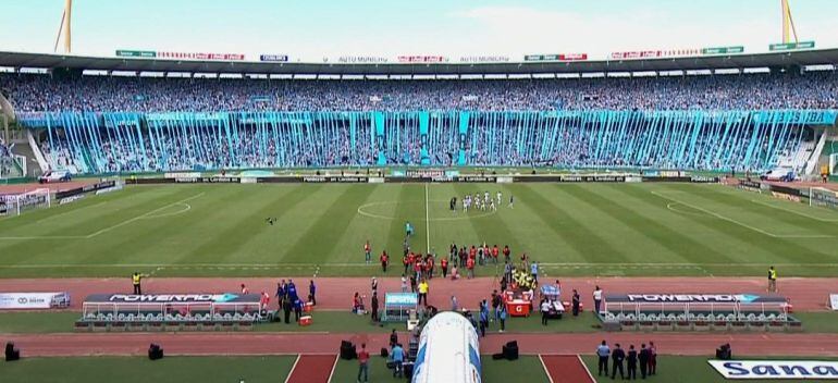 Imagen del estadio de Belgrano antes del comienzo de un partido