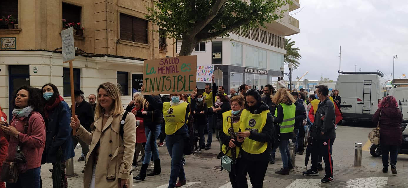 Manifestación de profesionales sanitarios de la Marina Alta.