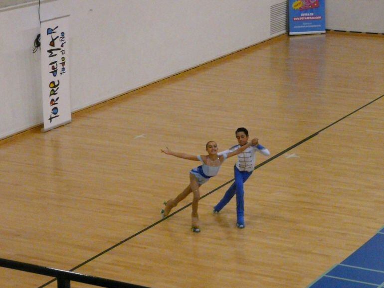 Ejercicio de Héctor Díez, con su hermana Ángela, en el Nacional.