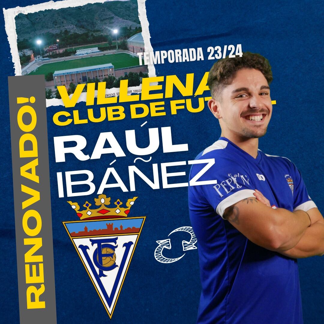 Raul Ibañez, renovado en el Villena CF