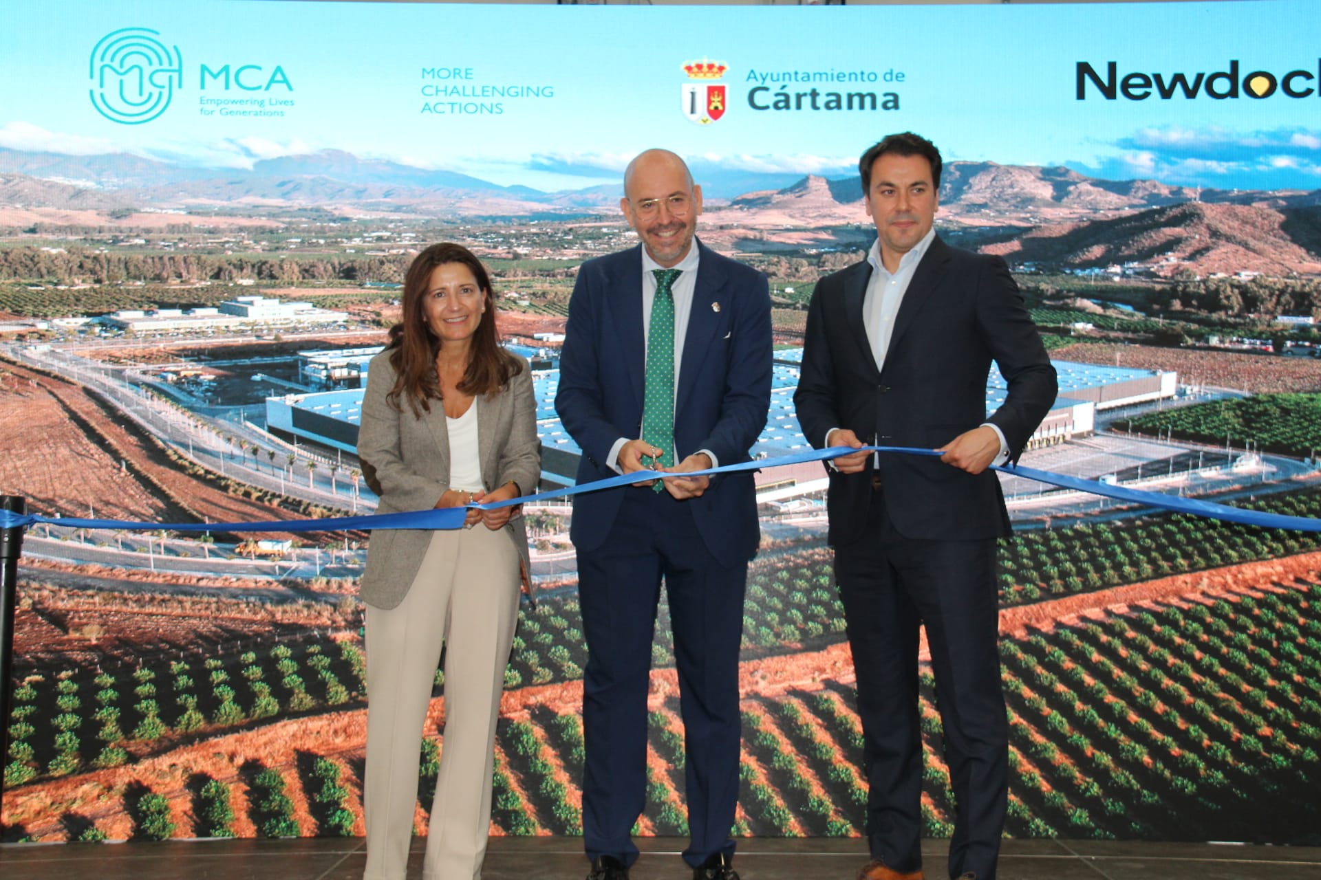 Acto de inauguración del parque empresarial Fahala