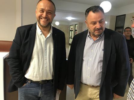 Gerardo Álvarez Courel y Eduardo Morán