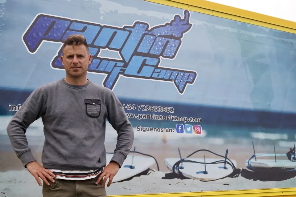 Marcos Pita, director técnico de Pantín Surf Camp