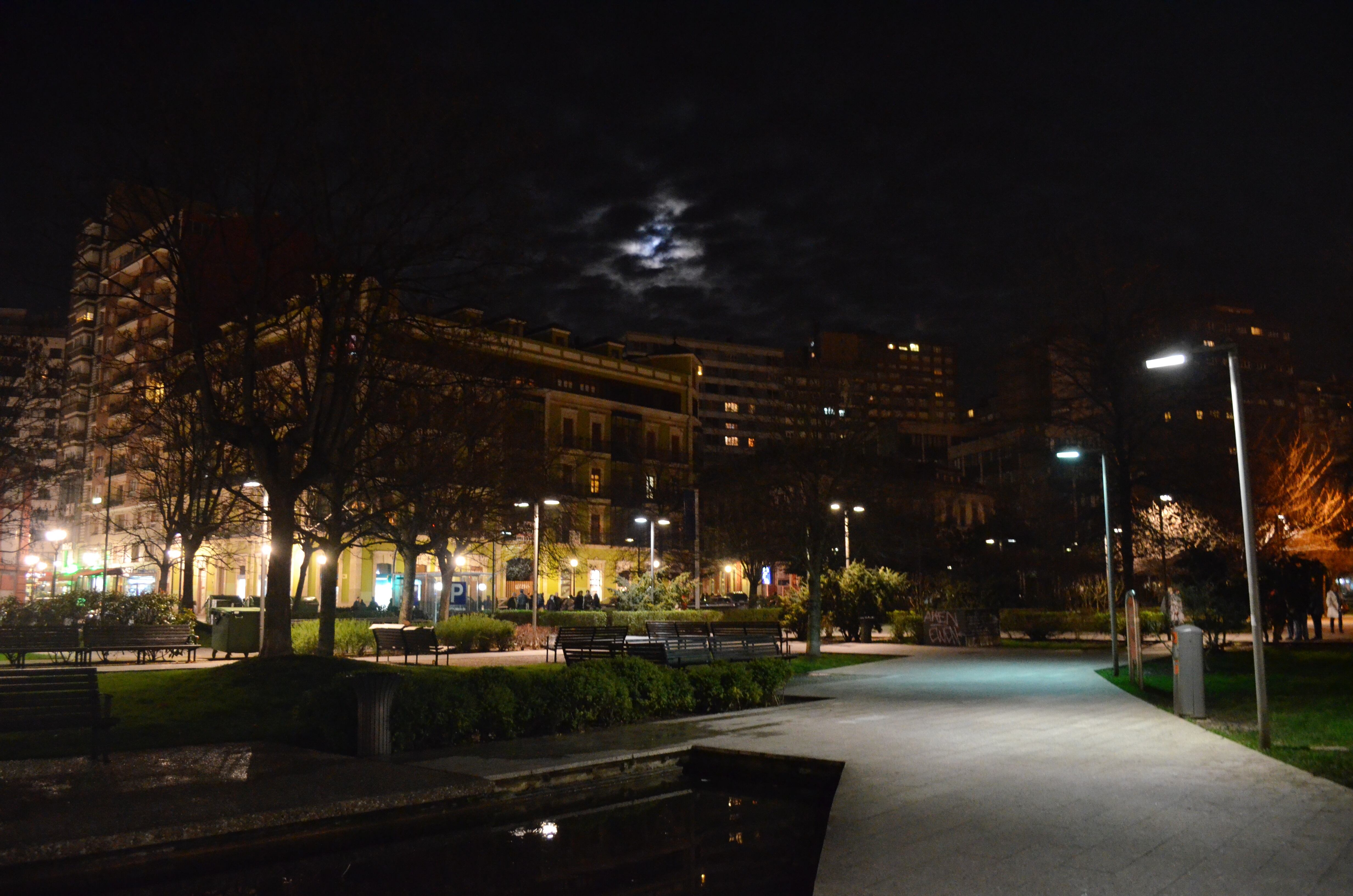 A view from the streets of Gijón, Asturias. Spain. 