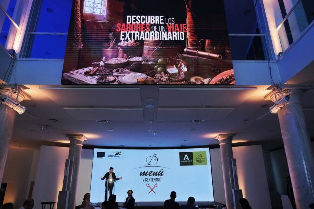 Acto de presentación del menú gastronómico