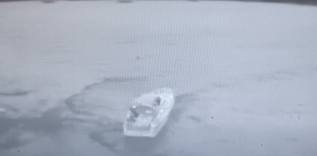 Imagen desde el dron de la embarcación