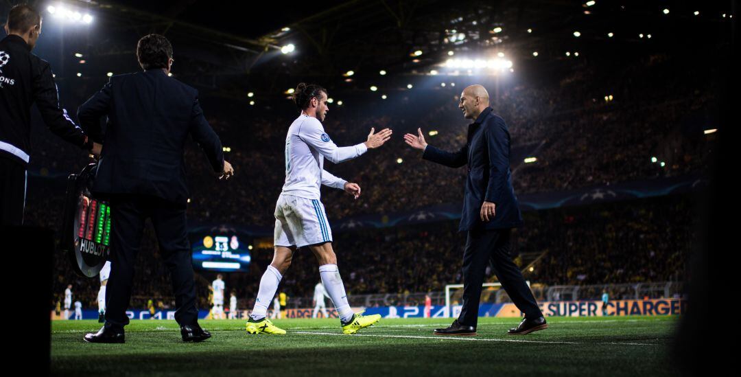Gareth Bale y Zinedine Zidane