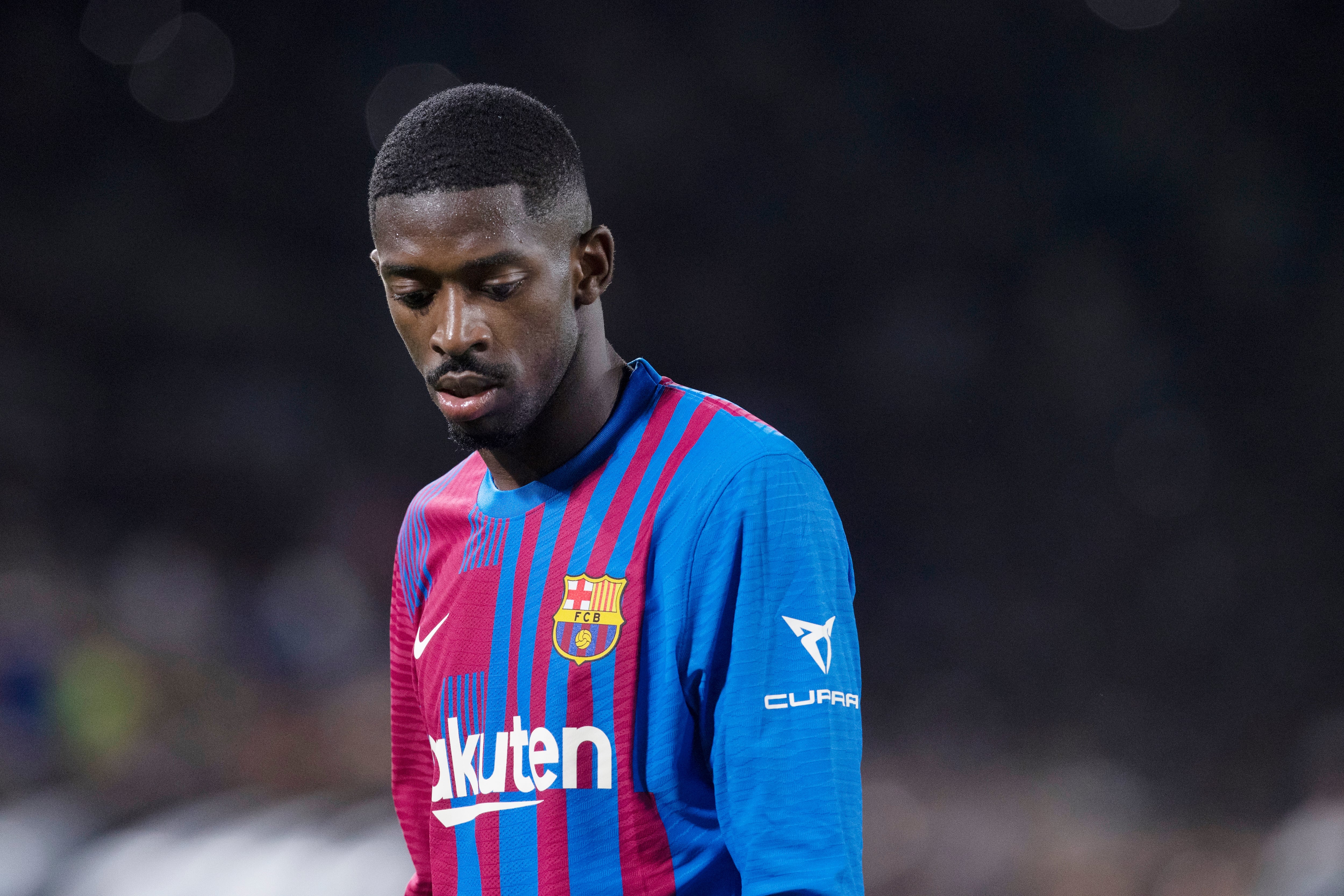 Ousmane Dembele con la camiseta del FC Barcelona. (Photo by Steve Christo - Corbis/Corbis via Getty Images)