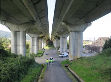 Viaducto de Porto, ubicado en la autovía VG-20 de Vigo