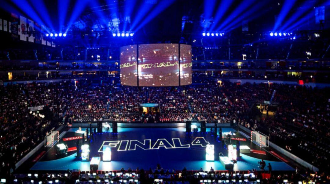 Imagen del Lanxess Arena de Colonia, donde se juega la final four de la Champions, competición a la que vuelve el Bidasoa