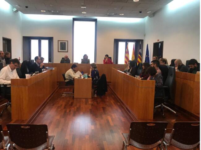 Imagen del pleno del Ayuntamiento de Ibiza