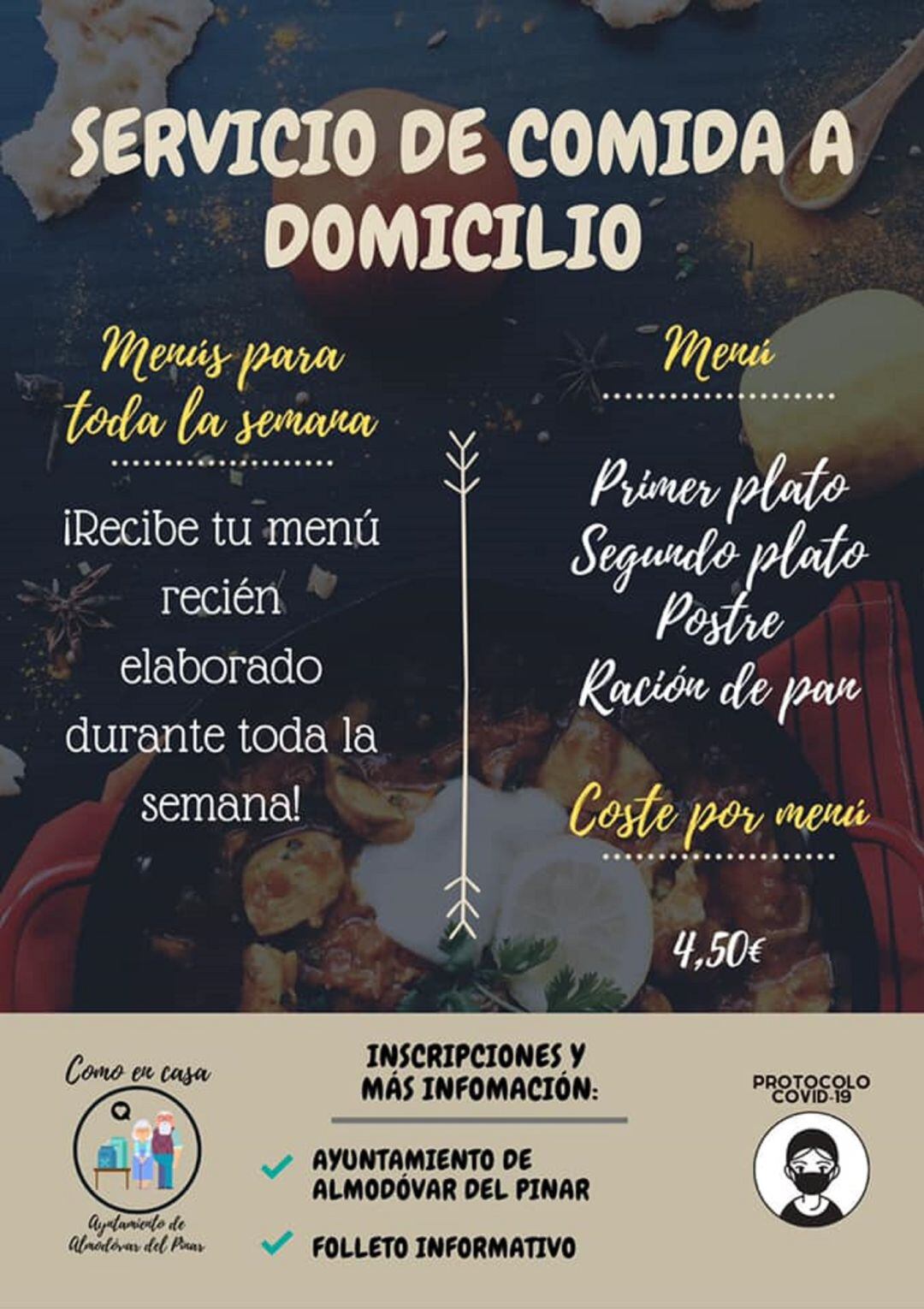 Nuevo servicio de comida a domicilio