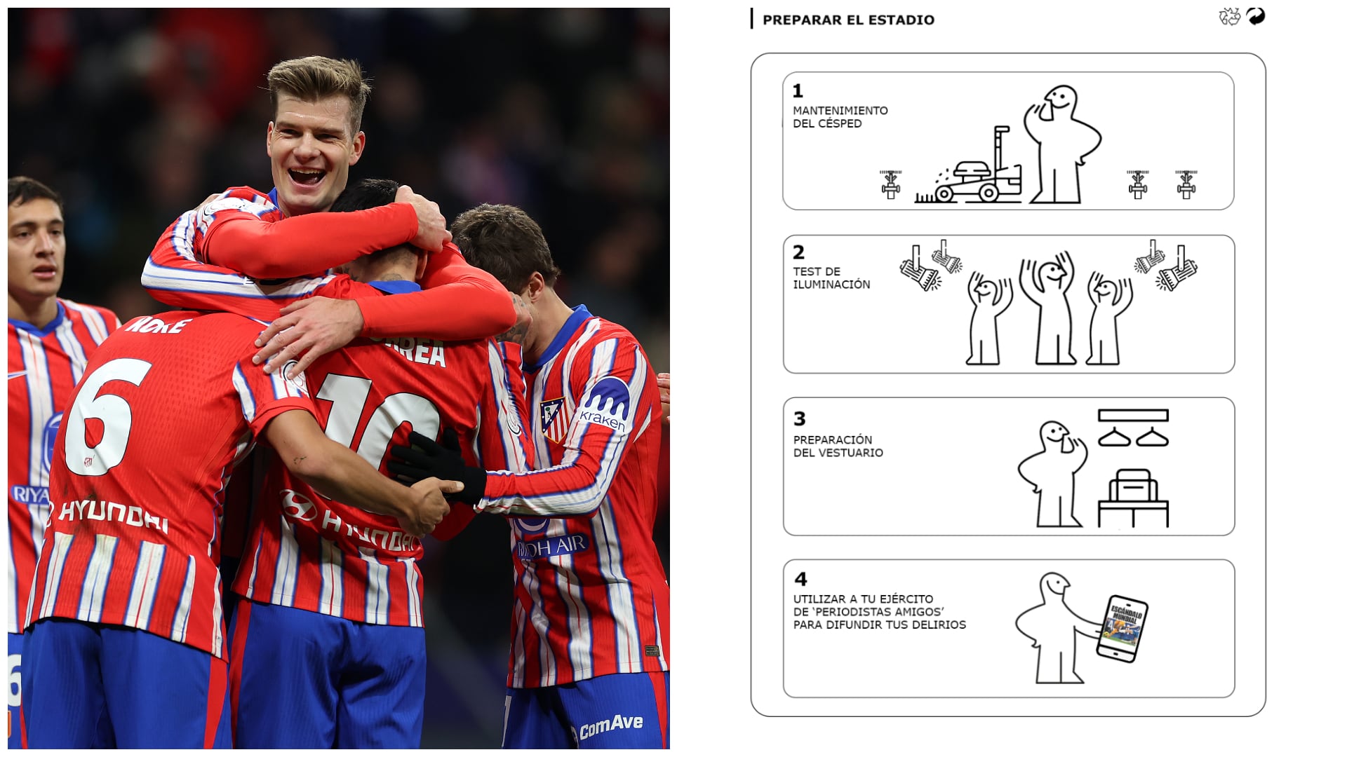 El Atlético arremete contra los &quot;periodistas amigos&quot; del Real Madrid antes del derbi