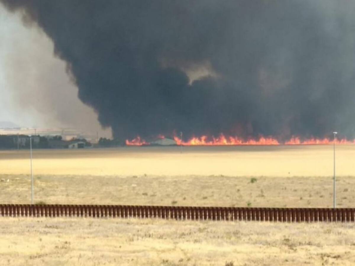 Controlado el incendio de Huesca, que deja 110 hectáreas quemadas
