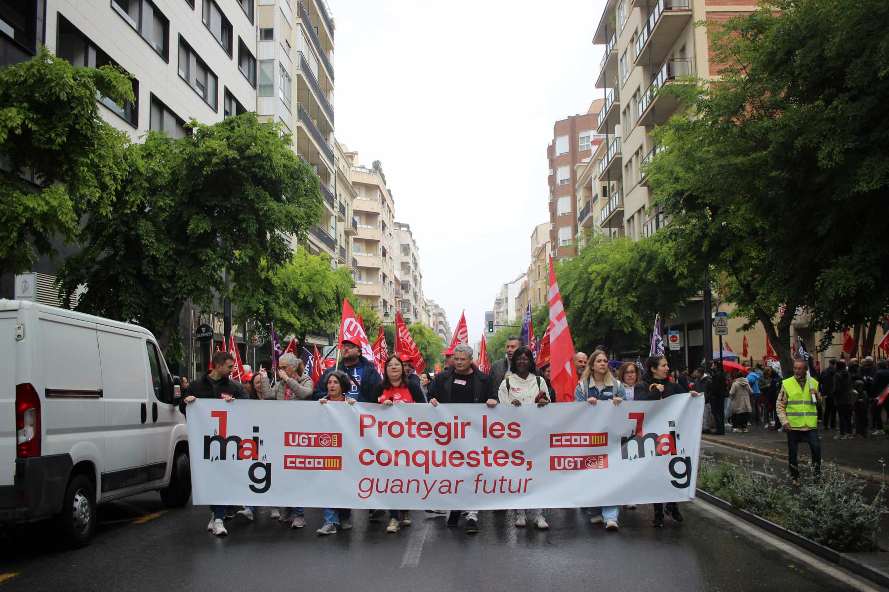 La salida de la manifestación ha tenido lugar desde los jardines de los sindicatos en la Alameda Camilo Sesto