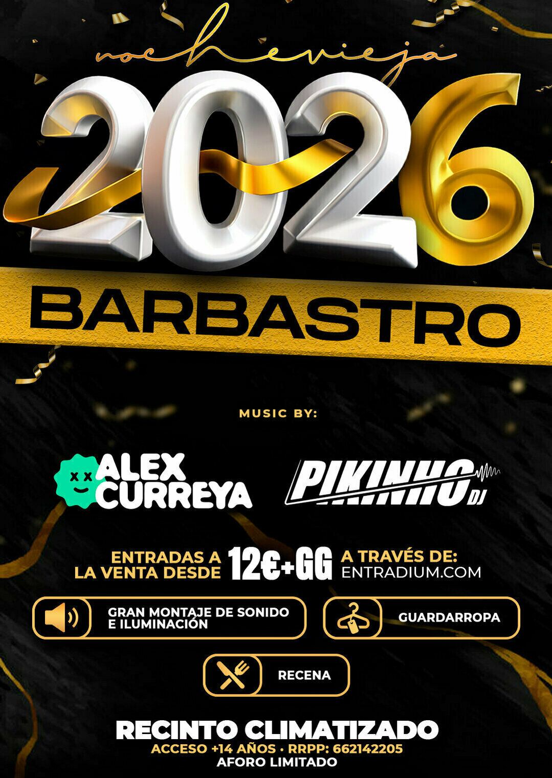 Cartel Barbastro Nochevieja 2026