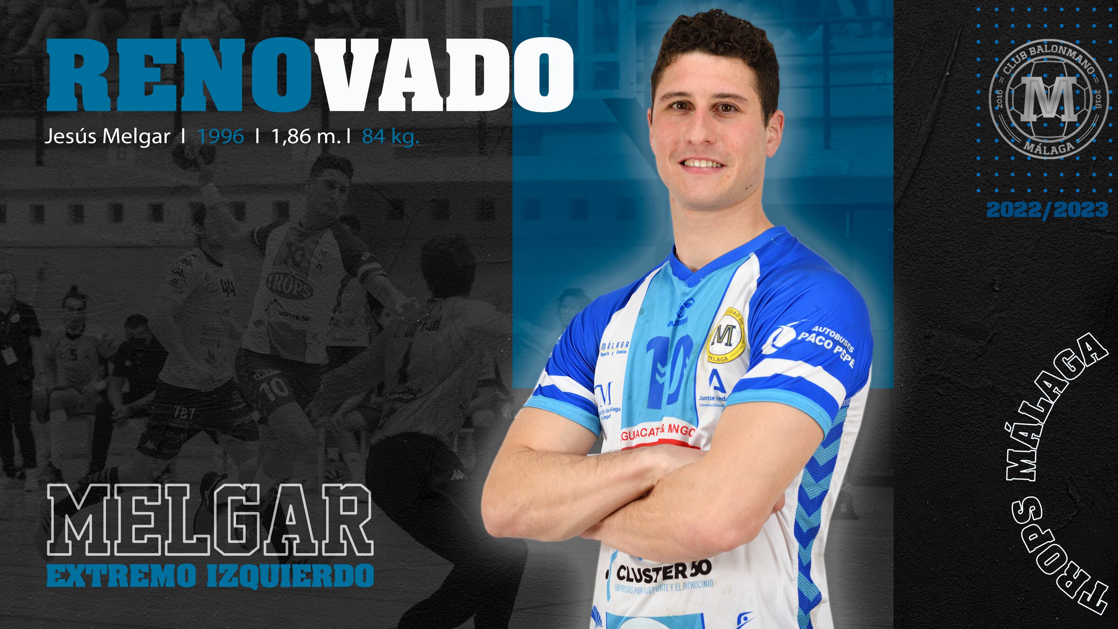 El extremo Jesús Melgar seguirá una temporada más en el Trops Málaga