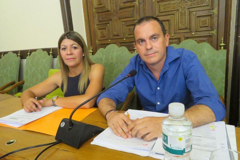 Los Concejales Reyes Merchán y Francisco Requejo