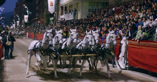 Escena de los caballos del Paso Blanco