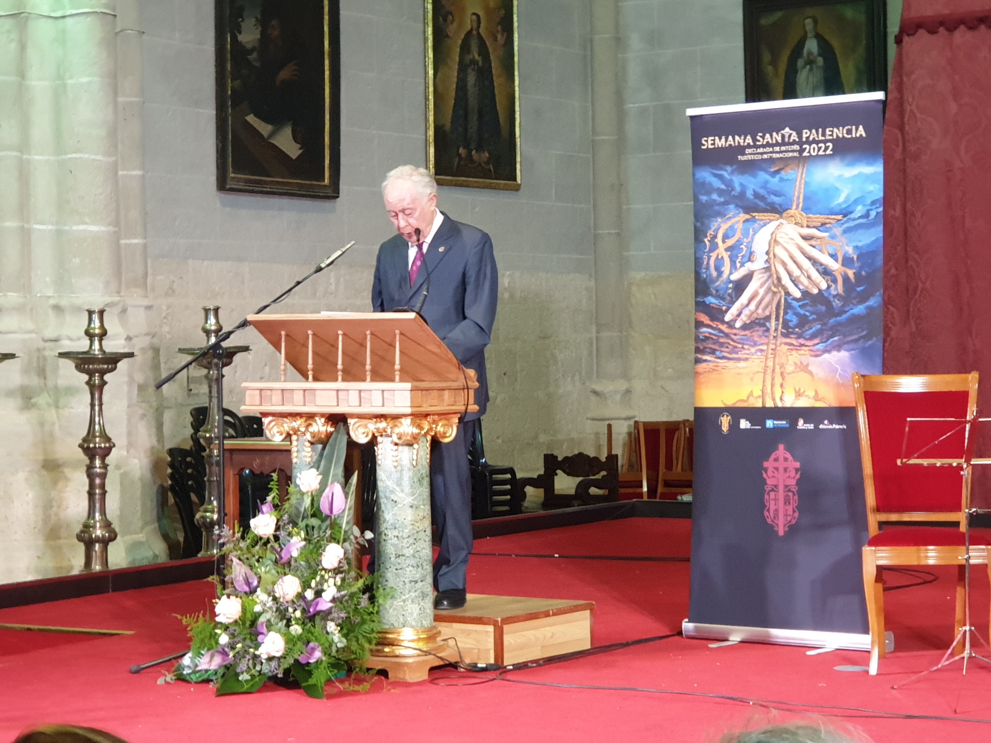 Heliodoro Gallego ha sido el pregonero de la Semana Santa de Palencia 2022