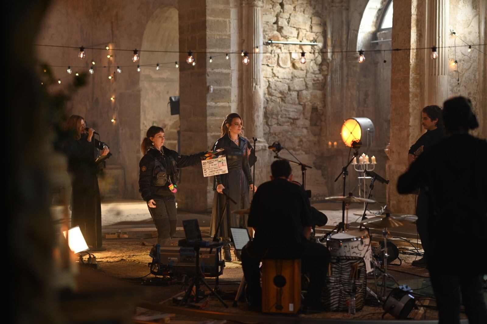 Uno de los momentos del rodaje en San Lorenzo.