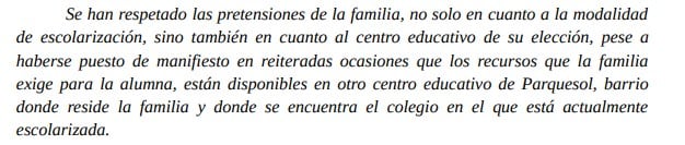 Respuesta de Educación al Procurador del Común en el caso de Noa