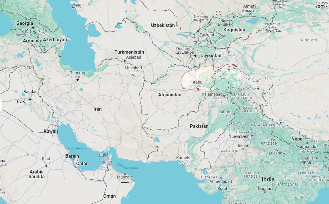 El seísmo fue registrado a una profundidad de 206 kilómetros, con epicentro en la región del Hindu Kush de Afganistán