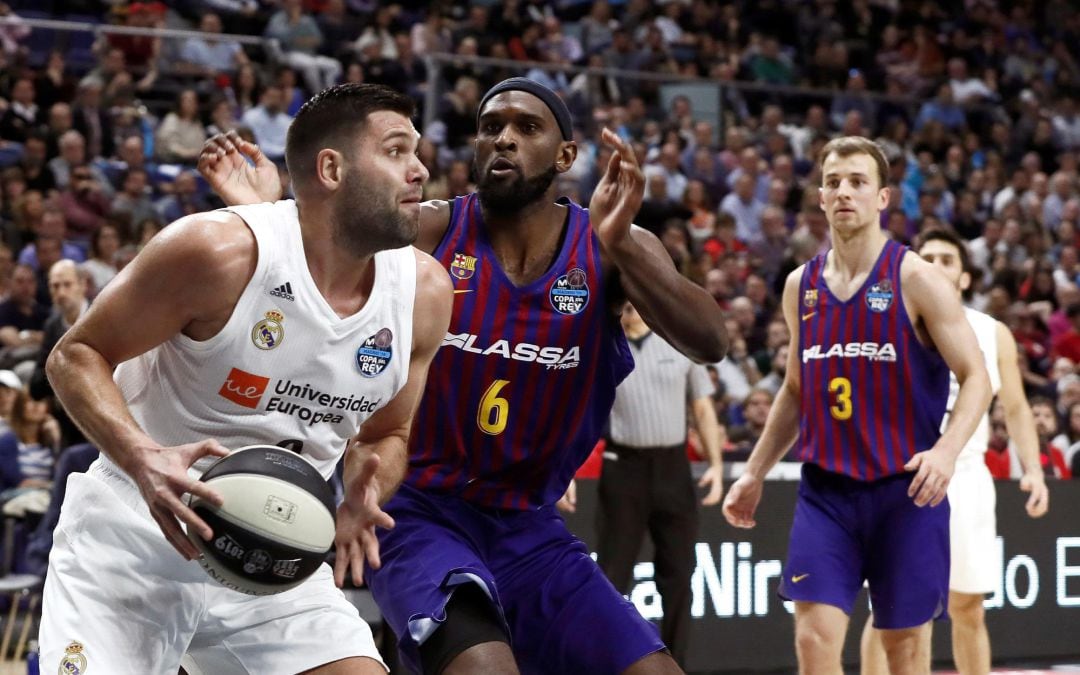 Felipe Reyes, en la final de la Copa del Rey.