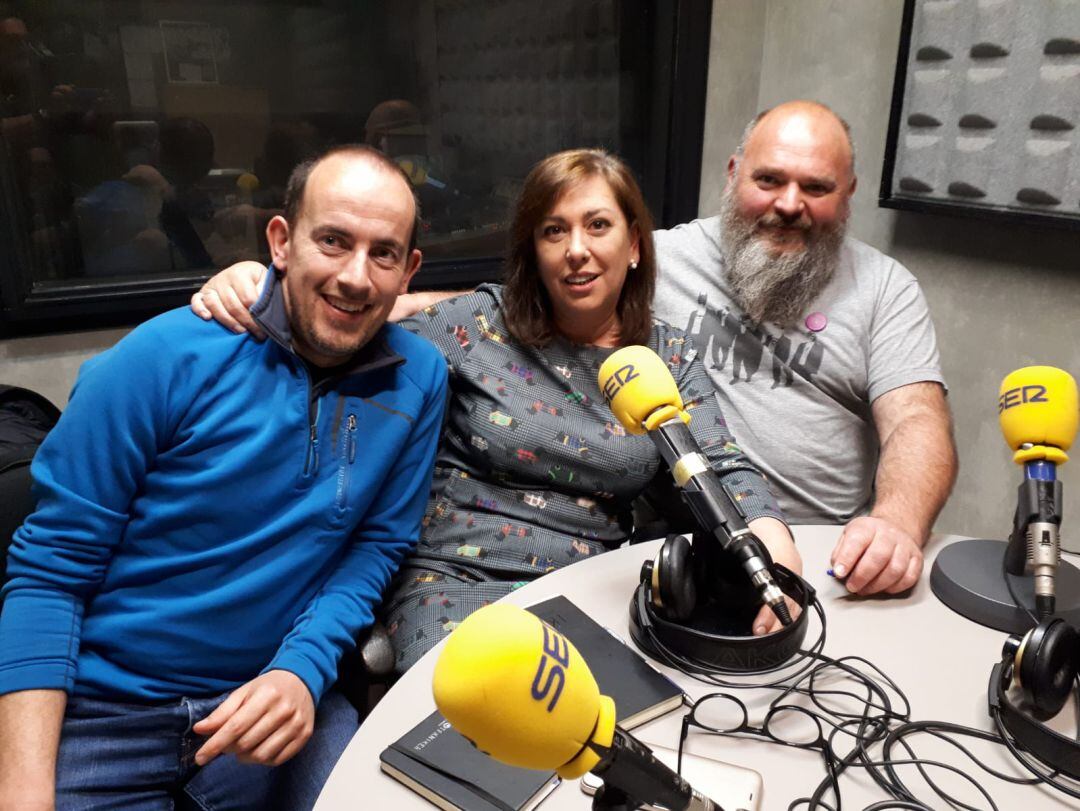 De izquierda a derecha: Iñaki Ansola, Mireia Alonso y Rubén Markina