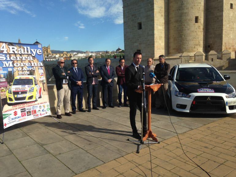 Presentación del Rallye Sierra Morena, junto al Puente Romano
