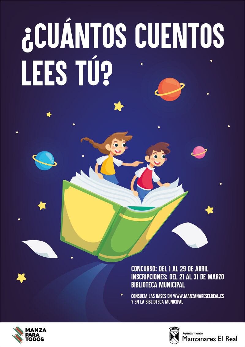 Del 1 al 29 de abril, podrán participar todos los usuarios de la biblioteca mayores de 6 años y podrán leer los libros del fondo bibliotecario