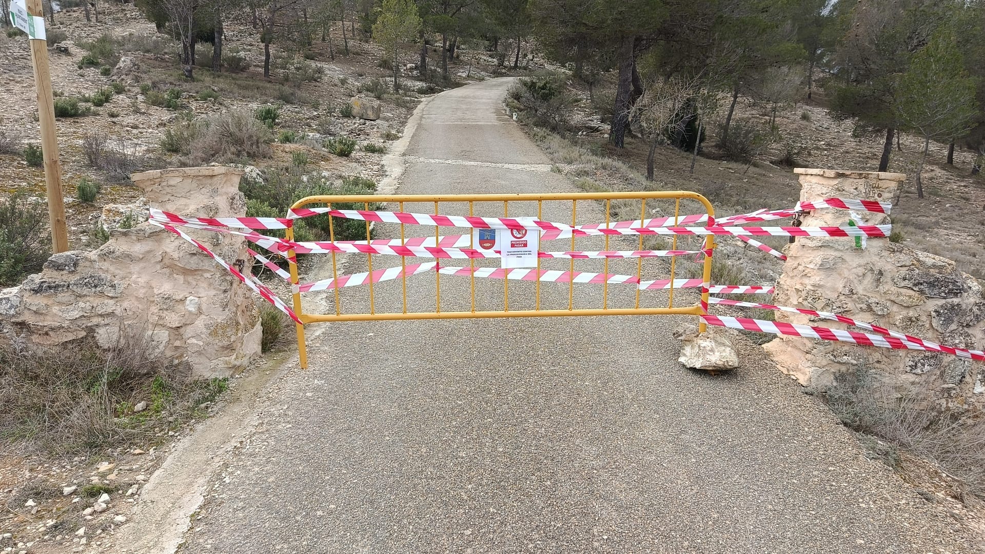Imágenes de la zona que estará en tratamiento
