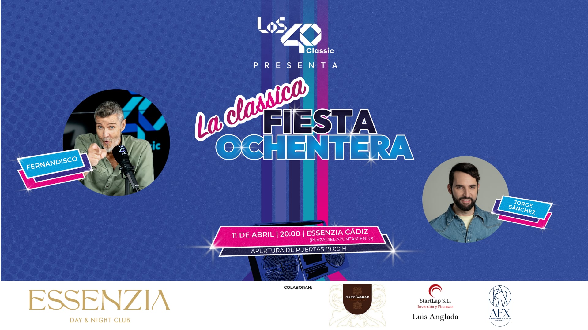 Vuelve la Fiesta Ochentera a Cádiz el 11 de Abril