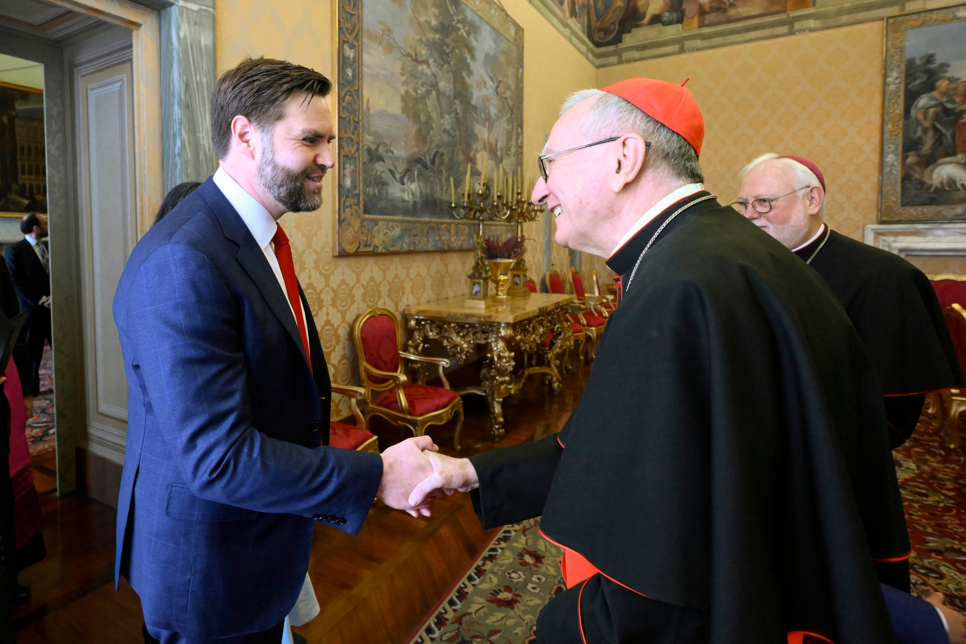 JD Vance visita el Vaticano (Cardenal) EFE/EPA/VATICAN MEDIA HANDOUT HANDOUT EDITORIAL USE ONLY/NO SALES