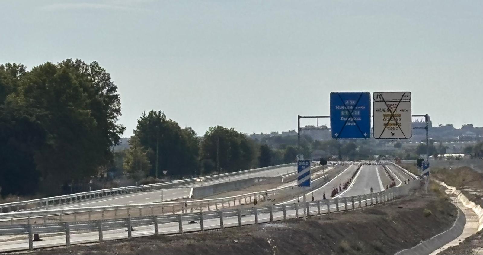 El tramo de autovía A-22 entre Huesca y Siétamo, listo para su apertura