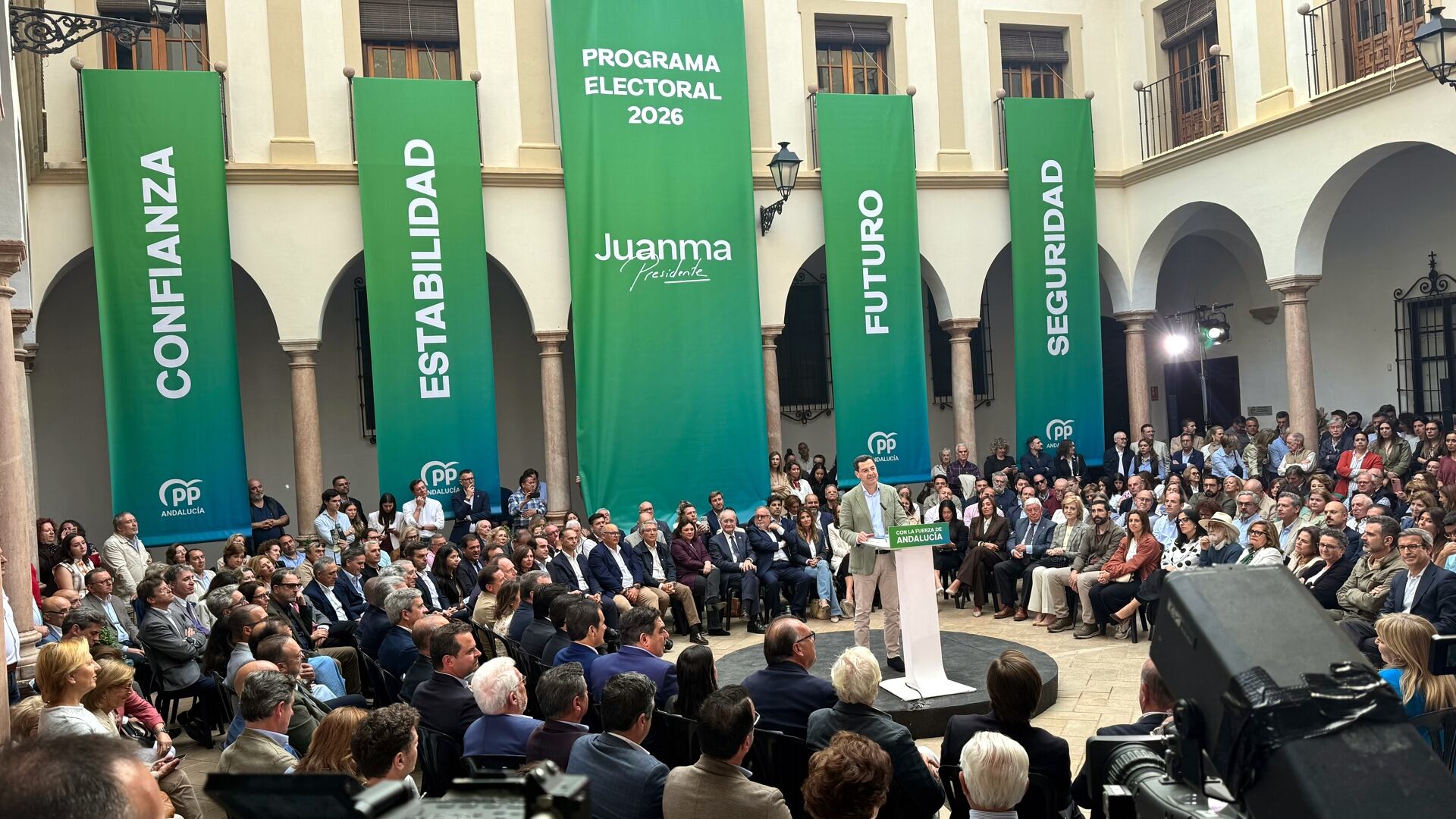 Acto de presentación del programa electoral del PP-A en el antiguo hospital de San Juan de Dios de Antequera