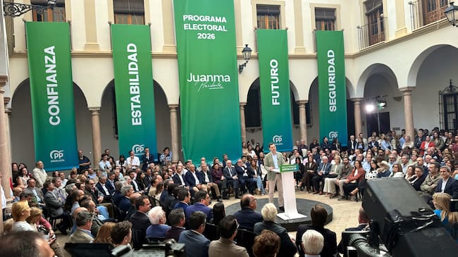Acto de presentación del programa electoral del PP-A en el antiguo hospital de San Juan de Dios de Antequera