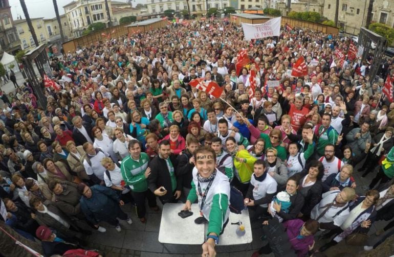 Concentración de los técnicos en Mérida