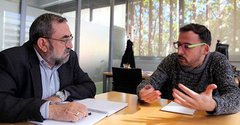 Ramón Sánchez Arrieta y Curro García, concejales de Hacienda de Sanse y Rivas