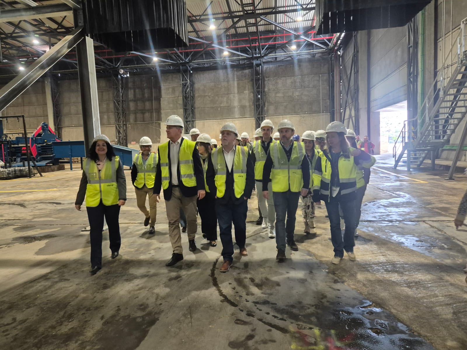 Visita a la planta de tratamiento de Vaersa